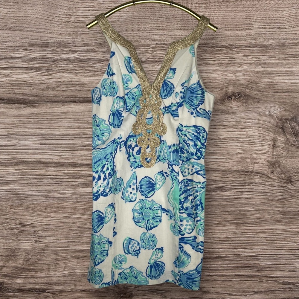 Stunning Resort Elegance: Lilly Pulitzer Emery Shift Dress SIZE 10 NWT